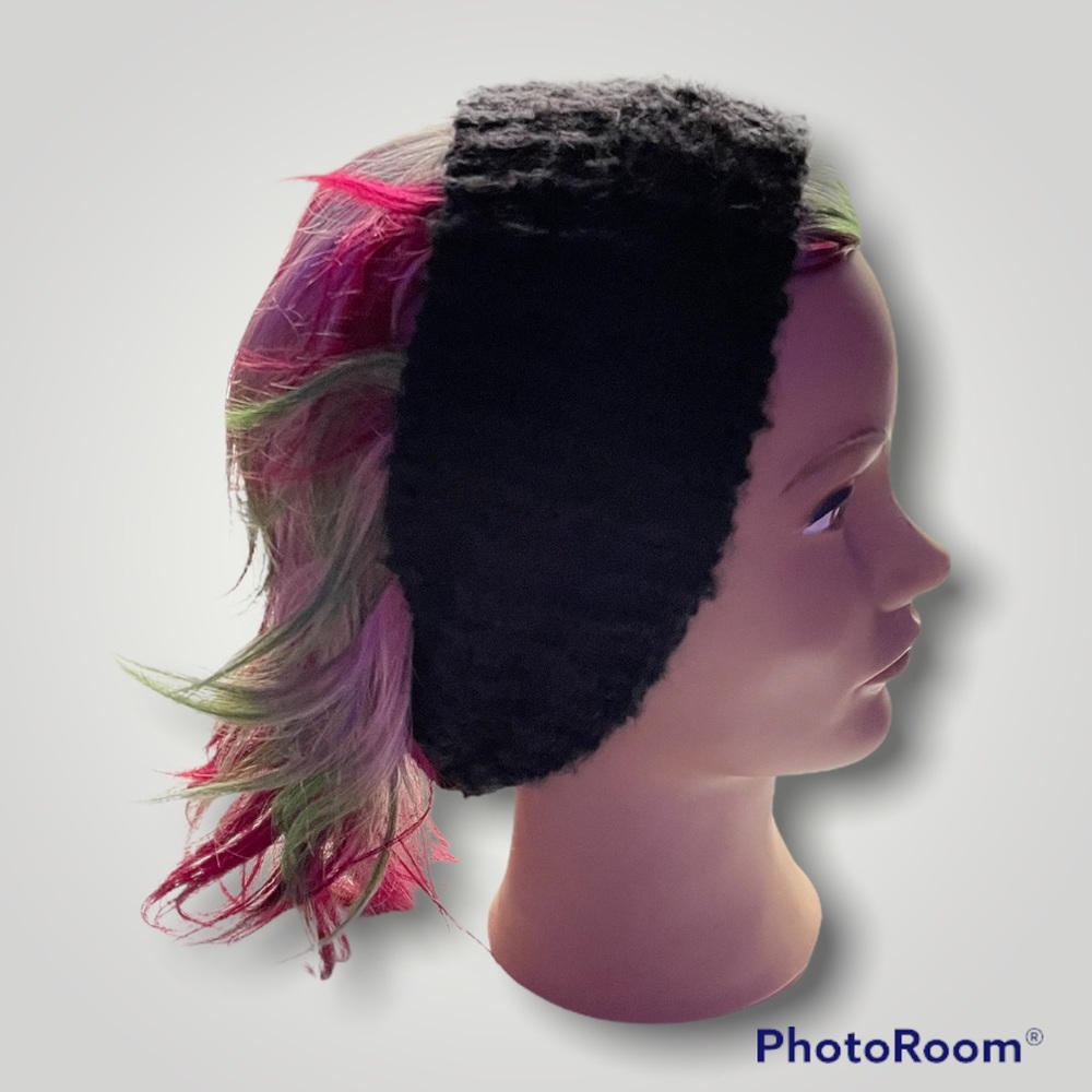 Anthropologie Wide Black Knit Headband Ear Warmer - NWT